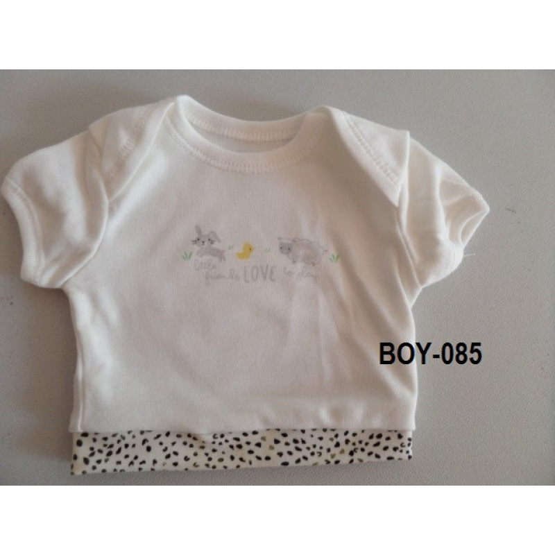 shirt met love, broek met pantervlekjes en bijpassende boxer